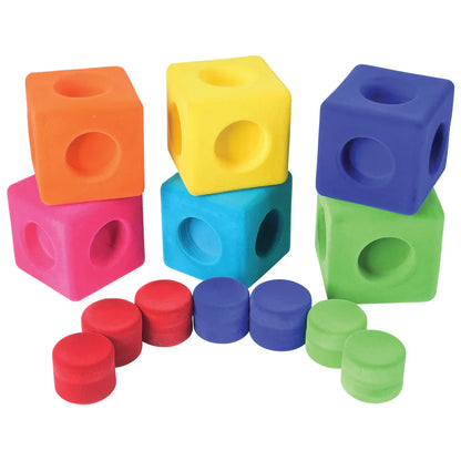 Rubbablox Building Blocks - Safe, Squishy & Fuzzy