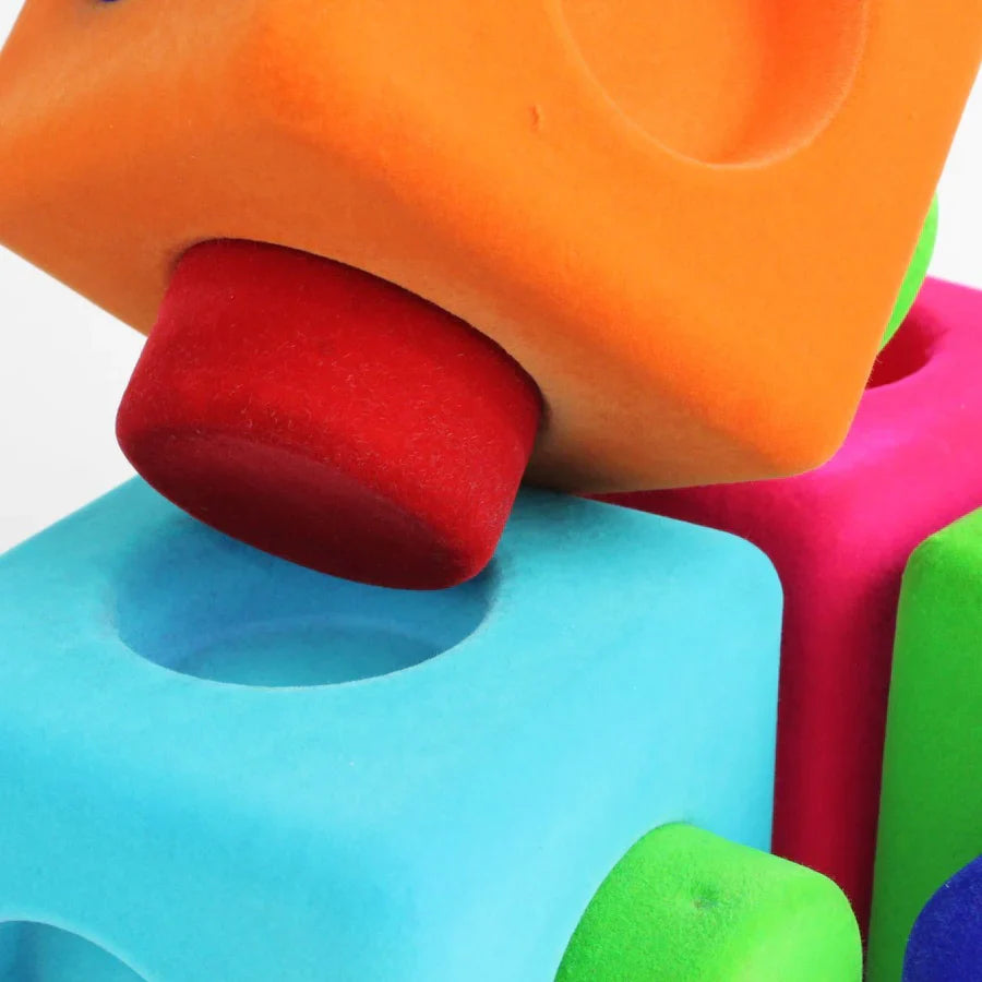 Rubbablox Building Blocks - Safe, Squishy & Fuzzy