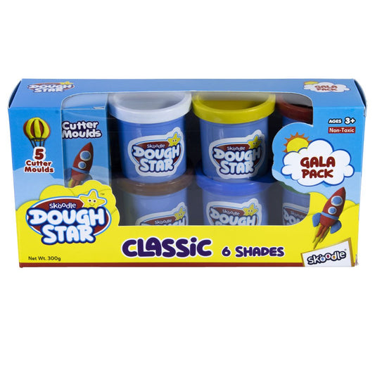 Skoodle Dough Star Gala Pack - Classic (50Gm X 6 Shades)