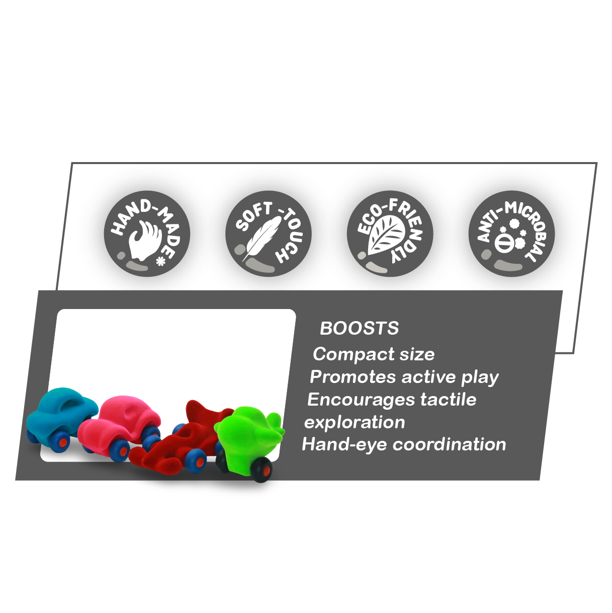 Colourful Micro Vehicles (Set of 4)