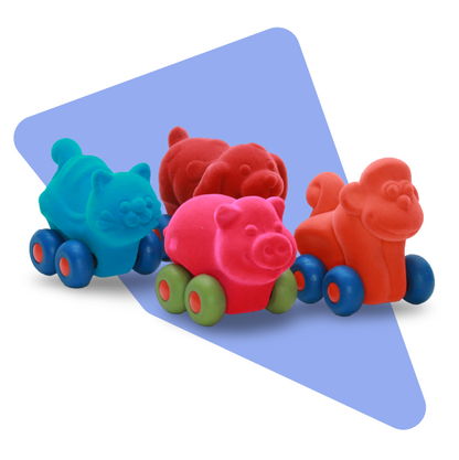 Bright Colour Micro Aniwheelies (Set of 4)