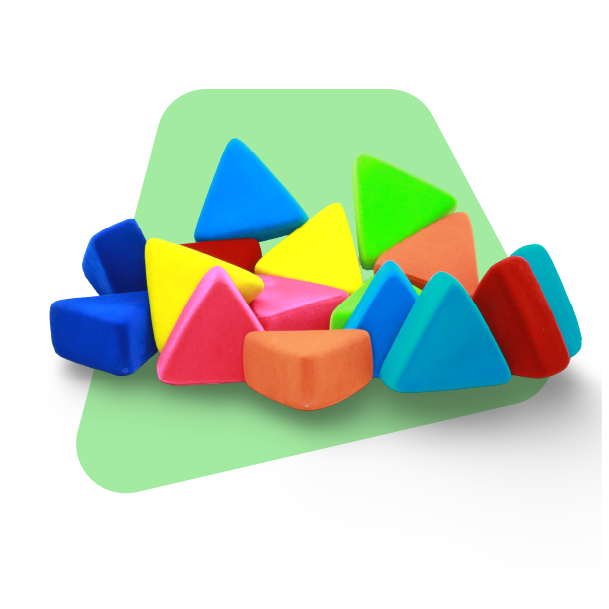 Just Triangles (Set of 16) - Soft, Squishy Building Blocks