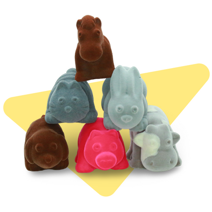 Farm & Wild Animals - Rubbabu Fuzzi Friends Collectibles