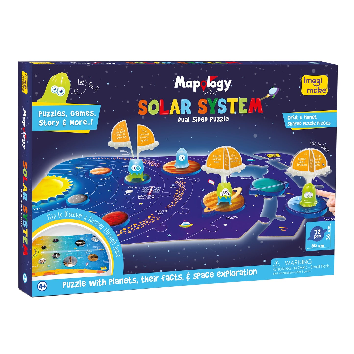 Mapology Ultimate Combo: India & World Map Puzzle, Solar System Puzzle & Monument of India Construction Set